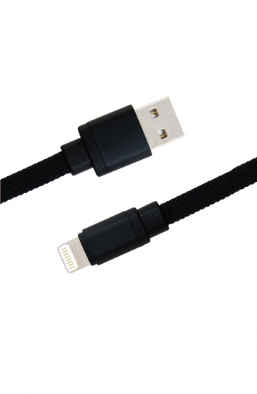 Luxo Canvas Lightning USB Cable	-Black