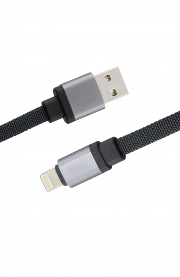 Luxo Canvas Lightning USB Cable	-Gray