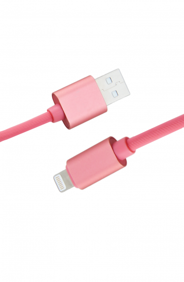 Luxo Puff Lightning USB Cable -Pink