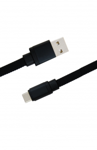 Luxo Canvas Type-C USB Cable-Black