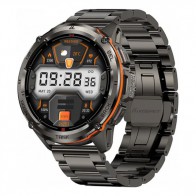 Смарт часовник KOSPET TANK T3 ULTRA Special Edition BLACK, водоустойчив, 1.43" AMOLED дисплей, 470 mAh батерия, 5 ATM IP69K, Метална и силиконова каишка, GPS