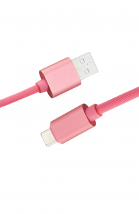 Luxo Puff Type-C USB Cable-Pink