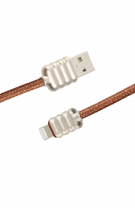 Luxo Ripple Lightning USB Cable-Brown