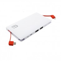 Външна батерия Smart Power ZG-096B Power bank 10000 mAh, Micro input charging, 1 USB изход, Бяла