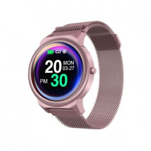 Смарт часовник, Lemfo Smartwatch ELF1 Pink,Android, IOS, 1.3 inch screen, IP67